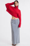 Ember Turtle Neck Cropped Sweater Top