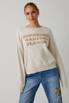"Espresso Martini Please" Graphic Sweater Top