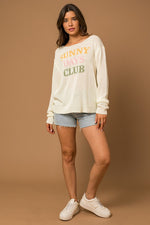 "Sunny Days Club" Light Weight Sweater Top