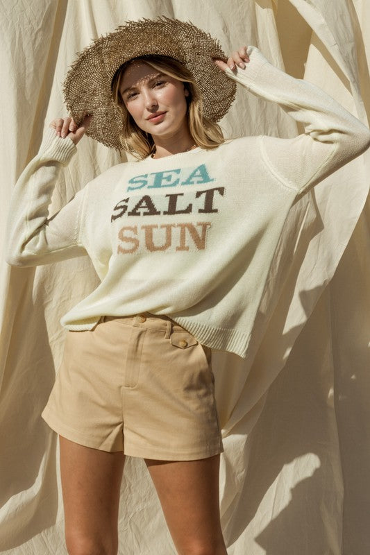 "Sea Sun" Light Weight Sweater Top