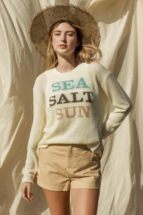 "Sea Sun" Light Weight Sweater Top