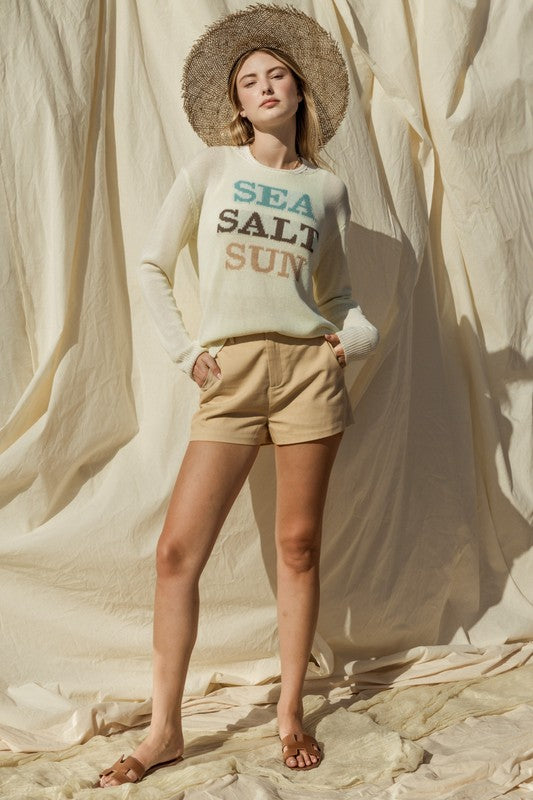 "Sea Sun" Light Weight Sweater Top