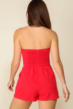 Pomila Strapless Bustier Romper