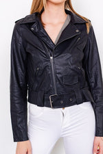 Regan Faux Leather Moto Jacket