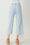 Lois High Waisted Button Fly Cropped Jeans