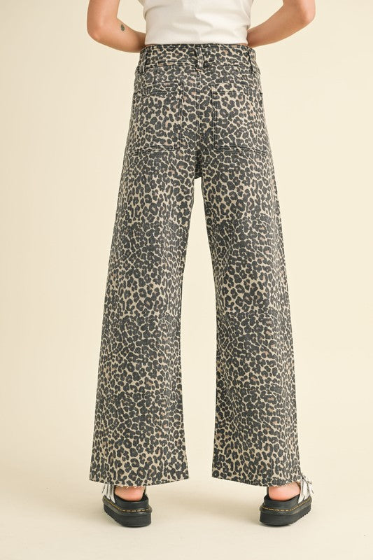 Dahlia Leopard High Waist Pants