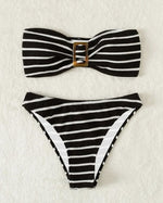Emmaline Stripe Two Piece Bikini Set