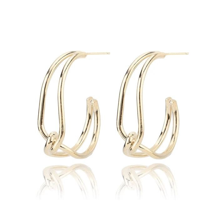 Graceann Large Link Oval Earrings