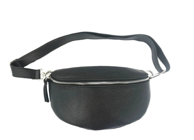 Dilanne Leather Fanny Pack - Black