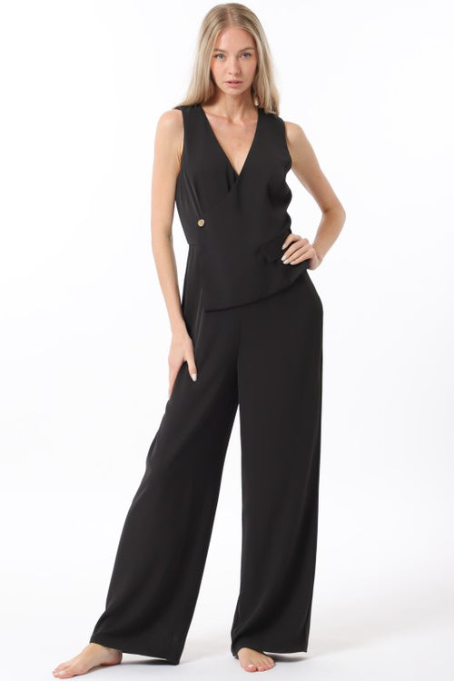 Deisy Sleeveless Vest Top Jumpsuit