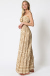 Maybel Strapless Tie Front Smocked Back Jumpsuit