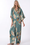 Sophia Kimono Sleeve Floral Jumpsuit