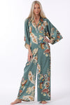 Sophia Kimono Sleeve Floral Jumpsuit