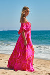 Emmalina Floral Off Shoulder Ruffle Maxi Dress