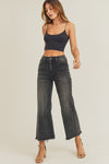 Zulie High Rise Ankle Wide Jeans