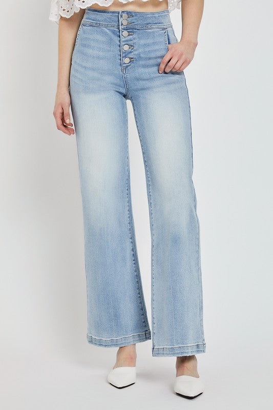 Desiree High Rise Flare Jeans - Light