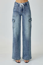 Ilany Mid Rise Cargo Jeans