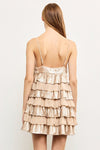 Lillee Multi Layer Tiered Ruffle Mini Sequin Dress