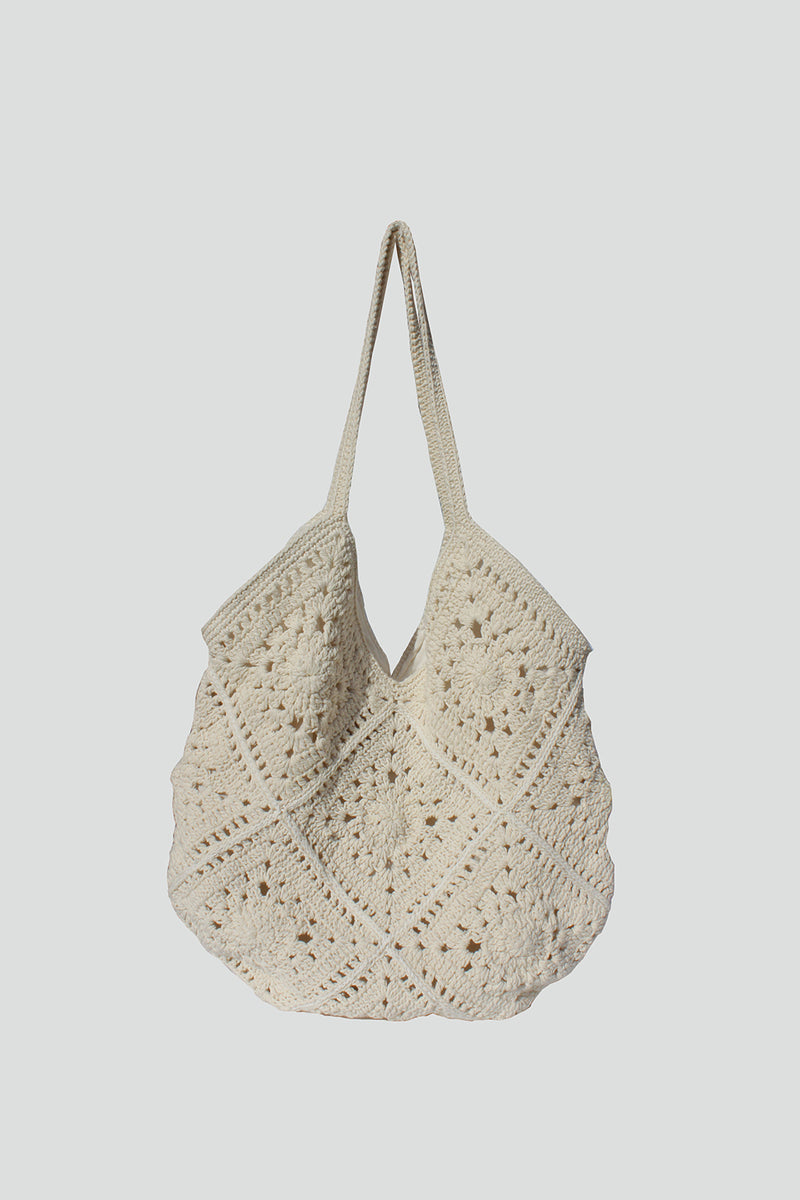 Brea Macrame Crochet Large Tote Bag