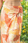 Raynie Tropical Wrap Maxi Skirt And Ruffle Top Set