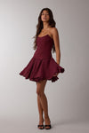 Rosabella  Strapless Fit & Flare Mini Dress