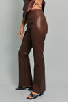 Vanessa Faux Leather Strapless Top & Pants Set