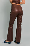 Vanessa Faux Leather Strapless Top & Pants Set