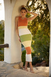 Mireia Knit Stripe Maxi Dress