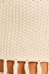 Kenia Tassle Detail Knit Crop Top & Midi Skirt Set