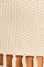 Kenia Tassle Detail Knit Crop Top & Midi Skirt Set