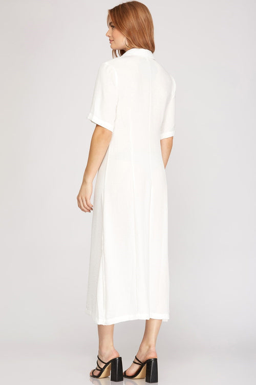 Mariela Button Down Maxi Dress