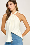 Claudia Halter Open Back Flowy Top - Off White