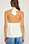 Claudia Halter Open Back Flowy Top - Off White