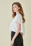 Alcie Wide Leg Pants And Mini Top Set - Off White