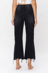 Reyna Vintage Crop Flare Jeans - Black / BEST SELLER