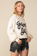 "Game Day" Long Sleeve Crew Neck Sweater