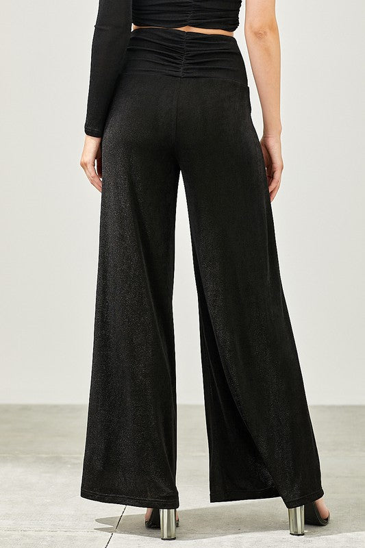 Jessica Top and Pants Set - Black