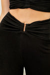 Jessica Top and Pants Set - Black