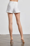 Jemima Front Pocket Cargo Shorts - White