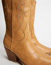 Eleanor Mid Shaft Embroidered Cowboy Boot