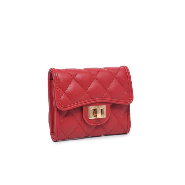 Phila Quilted Wallet - Red