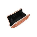 Peta Colorful Acrylic Stones Clutch Bag - Orange