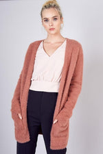 Kelso Fuzzy Pocketed Cardigan