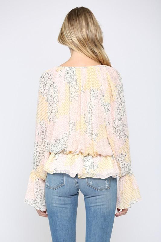 Wilma Floral Chiffon Blouse