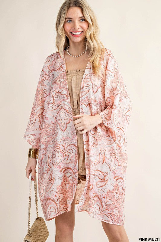 Rudie Paisley Printed Kimono
