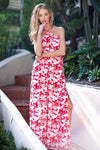 Suzette Floral Halter Dress