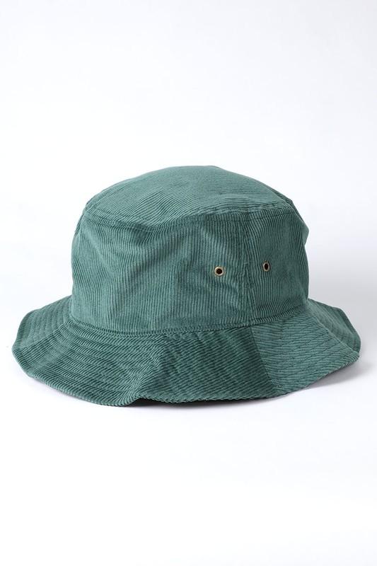 Karim Corduroy Bucket Hat - Dark Green