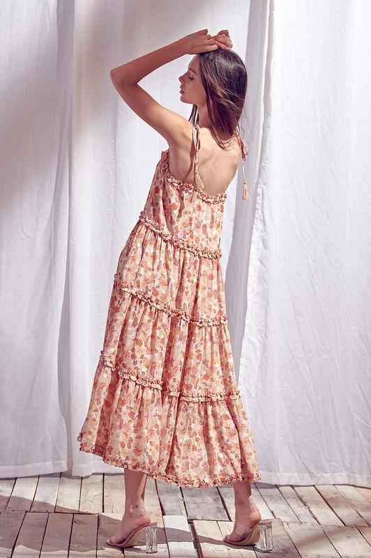 Rachel Floral Printed Midi Dress