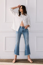 Cybele Mid Rise Distressed Jeans