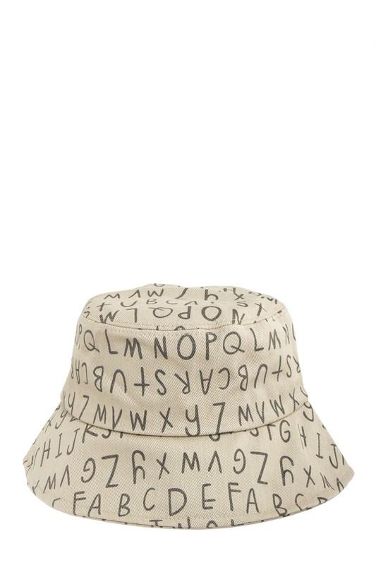 Presley Alphabet Print Bucket Hat